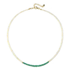 Collier en argent et Emeraude de Zambie