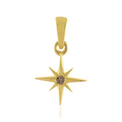 Pendentif en argent et Diamant champagne I3
