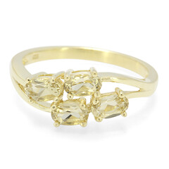 Bague en or et Béryl de l’Amazonie