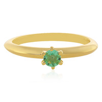 Bague en argent et Emeraude d'Ethiopie