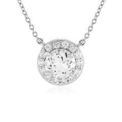 Collier en argent et Topaze blanche