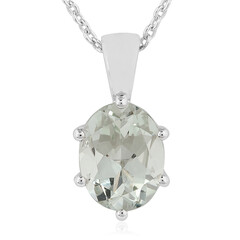 Collier en argent et Améthyste verte
