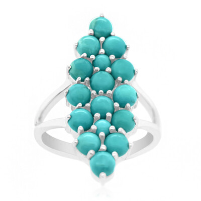 Bague en argent et Turquoise de Campitos (Anne Bever)