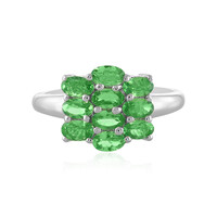 Bague en argent et Grenat Tsavorite
