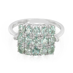Bague en argent et Tourmaline Paraïba