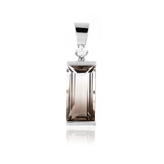 Pendentif en argent et Quartz multicolore