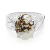 Bague en argent et Magnésite