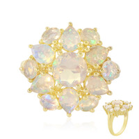 Bague en argent et Opale Welo
