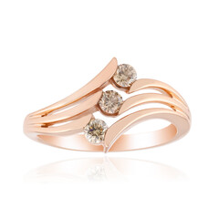 Bague en or et Diamant rose de France SI1 d'Argyle 