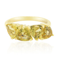 Bague en or et Héliodore