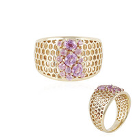 Bague en or et Saphir parme (Ornaments by de Melo)