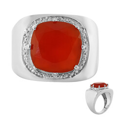 Bague pour homme en argent et Onyx