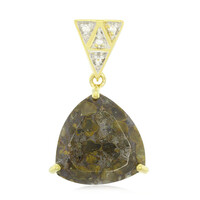 Pendentif en argent et Quartz Dinosaure