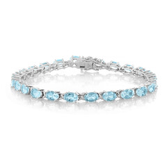 Bracelet en argent et Topaze bleu ciel