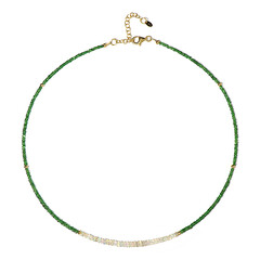 Collier en argent et Grenat Tsavorite