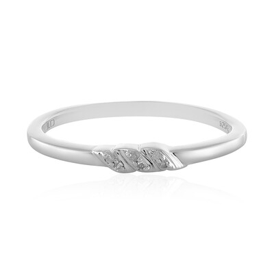 Bague en argent et Diamant I2 (I)