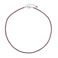 Collier en argent et Grenat magenta