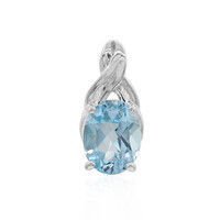 Pendentif en argent et Topaze bleu ciel