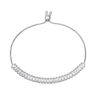 Bracelet en argent et Topaze blanche