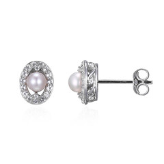Boucles d'oreilles en argent et Perle de culture d'eau douce