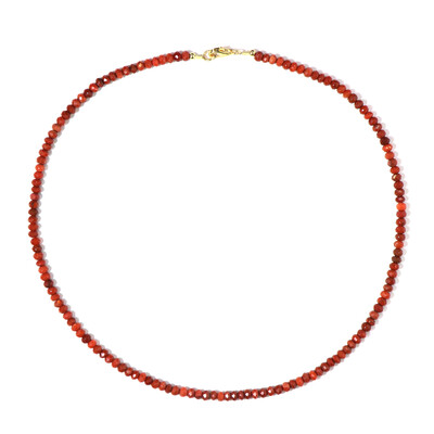 Collier en argent et Jaspe sanguin
