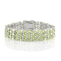 Bracelet en argent et Péridot