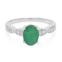 Bague en argent et Emeraude de Bahia