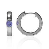 Boucles d'oreilles en argent et Tanzanite