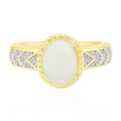 Bague en argent et Opale Welo