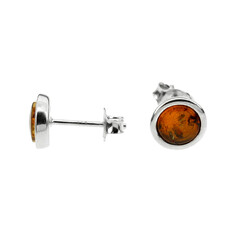 Boucles d'oreilles en argent et Ambre baltique