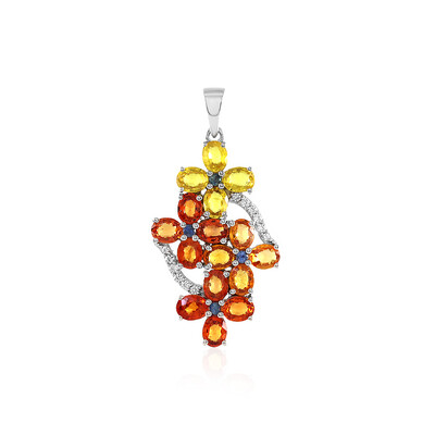 Pendentif en argent et Saphir