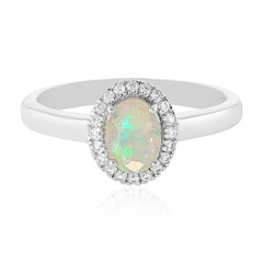 Bague en argent et Opale Welo