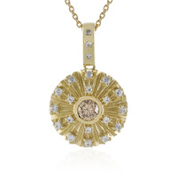 Collier en or et Diamant champagne I2 (de Melo)