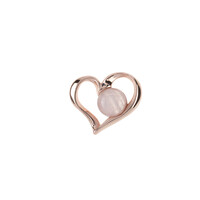 Pendentif en argent et Quartz rose