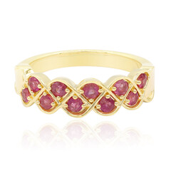 Bague en or et Béryl rouge