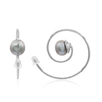 Boucles d'oreilles en argent et Perle de culture d'eau douce (TPC)