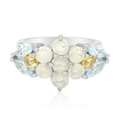 Bague en argent et Topaze bleu ciel