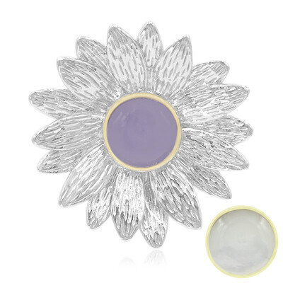Pendentif en argent et Jade lavande (MONOSONO COLLECTION)