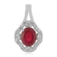 Pendentif en argent et Rubis de Madagascar
