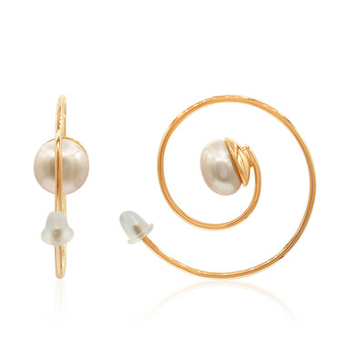 Boucles d'oreilles en argent et Perle de culture d'eau douce (TPC)