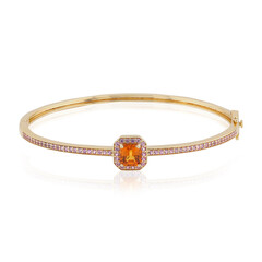 Bracelet en or et Saphir orange de Ban Ka Cha
