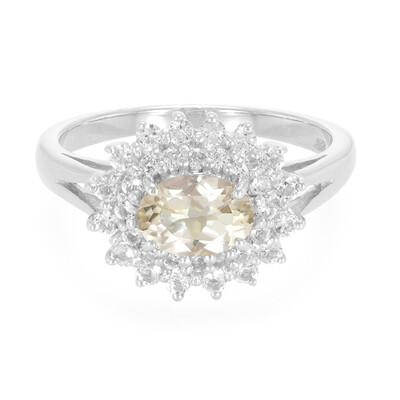 Bague en argent et Amétrine Kaléïdoscope