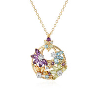 Collier en argent et Améthyste de Zambie