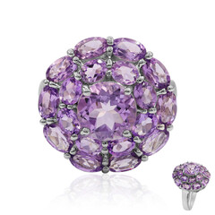Bague en argent et Améthyste