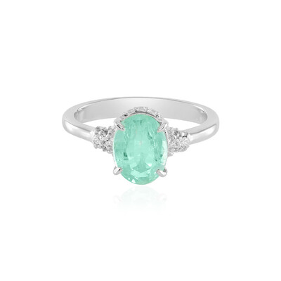 Bague en argent et Emeraude de Colombie