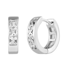Boucles d'oreilles en argent et Danburite