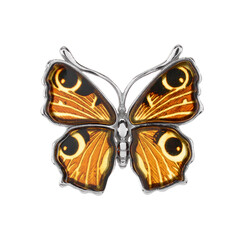 Pendentif en argent et Ambre baltique
