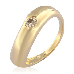 Bague en or et Diamant champagne I2 (de Melo)