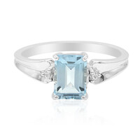 Bague en argent et Topaze bleu ciel
