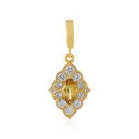 Pendentif en argent et Zircon jaune